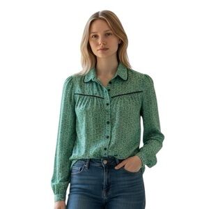 Tulip B prairie core casual Long Sleeve Blouse